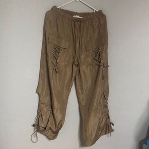 Corset Crop Top with Cargo Pants